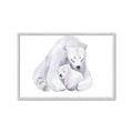 Picture of Polar Bear Mom and Baby _GroupedProduct_Rectangle_Landscape_Mini_ _GroupedProduct_Rectangle_Landscape_Framed_Matted_