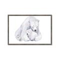 Picture of Polar Bear Mom and Baby _GroupedProduct_Rectangle_Landscape_Mini_ _GroupedProduct_Rectangle_Landscape_Framed_Matted_
