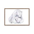 Picture of Polar Bear Mom and Baby _GroupedProduct_Rectangle_Landscape_Mini_ _GroupedProduct_Rectangle_Landscape_Framed_Matted_