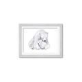 Picture of Polar Bear Mom and Baby _GroupedProduct_Rectangle_Landscape_Mini_ _GroupedProduct_Rectangle_Landscape_Framed_Matted_