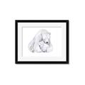 Picture of Polar Bear Mom and Baby _GroupedProduct_Rectangle_Landscape_Mini_ _GroupedProduct_Rectangle_Landscape_Framed_Matted_