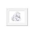 Picture of Polar Bear Mom and Baby _GroupedProduct_Rectangle_Landscape_Mini_ _GroupedProduct_Rectangle_Landscape_Framed_Matted_