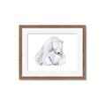 Picture of Polar Bear Mom and Baby _GroupedProduct_Rectangle_Landscape_Mini_ _GroupedProduct_Rectangle_Landscape_Framed_Matted_
