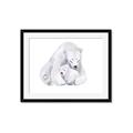 Picture of Polar Bear Mom and Baby _GroupedProduct_Rectangle_Landscape_Mini_ _GroupedProduct_Rectangle_Landscape_Framed_Matted_