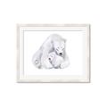 Picture of Polar Bear Mom and Baby _GroupedProduct_Rectangle_Landscape_Mini_ _GroupedProduct_Rectangle_Landscape_Framed_Matted_