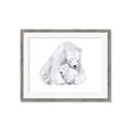 Picture of Polar Bear Mom and Baby _GroupedProduct_Rectangle_Landscape_Mini_ _GroupedProduct_Rectangle_Landscape_Framed_Matted_