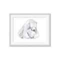 Picture of Polar Bear Mom and Baby _GroupedProduct_Rectangle_Landscape_Mini_ _GroupedProduct_Rectangle_Landscape_Framed_Matted_