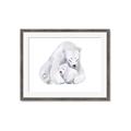 Picture of Polar Bear Mom and Baby _GroupedProduct_Rectangle_Landscape_Mini_ _GroupedProduct_Rectangle_Landscape_Framed_Matted_