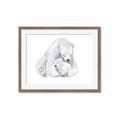 Picture of Polar Bear Mom and Baby _GroupedProduct_Rectangle_Landscape_Mini_ _GroupedProduct_Rectangle_Landscape_Framed_Matted_