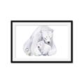 Picture of Polar Bear Mom and Baby _GroupedProduct_Rectangle_Landscape_Mini_ _GroupedProduct_Rectangle_Landscape_Framed_Matted_