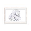 Picture of Polar Bear Mom and Baby _GroupedProduct_Rectangle_Landscape_Mini_ _GroupedProduct_Rectangle_Landscape_Framed_Matted_