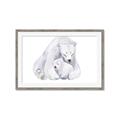 Picture of Polar Bear Mom and Baby _GroupedProduct_Rectangle_Landscape_Mini_ _GroupedProduct_Rectangle_Landscape_Framed_Matted_