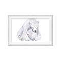 Picture of Polar Bear Mom and Baby _GroupedProduct_Rectangle_Landscape_Mini_ _GroupedProduct_Rectangle_Landscape_Framed_Matted_