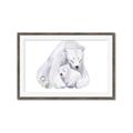 Picture of Polar Bear Mom and Baby _GroupedProduct_Rectangle_Landscape_Mini_ _GroupedProduct_Rectangle_Landscape_Framed_Matted_