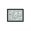 Picture of Animal Map  _GroupedProduct_Rectangle_Landscape_Mini_ _GroupedProduct_Rectangle_Landscape_Framed_Matted_