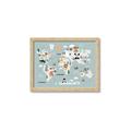 Picture of Animal Map  _GroupedProduct_Rectangle_Landscape_Mini_ _GroupedProduct_Rectangle_Landscape_Framed_Matted_