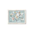 Picture of Animal Map  _GroupedProduct_Rectangle_Landscape_Mini_ _GroupedProduct_Rectangle_Landscape_Framed_Matted_