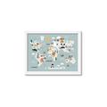 Picture of Animal Map  _GroupedProduct_Rectangle_Landscape_Mini_ _GroupedProduct_Rectangle_Landscape_Framed_Matted_
