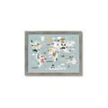 Picture of Animal Map  _GroupedProduct_Rectangle_Landscape_Mini_ _GroupedProduct_Rectangle_Landscape_Framed_Matted_
