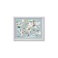 Picture of Animal Map  _GroupedProduct_Rectangle_Landscape_Mini_ _GroupedProduct_Rectangle_Landscape_Framed_Matted_