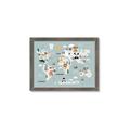 Picture of Animal Map  _GroupedProduct_Rectangle_Landscape_Mini_ _GroupedProduct_Rectangle_Landscape_Framed_Matted_