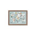 Picture of Animal Map  _GroupedProduct_Rectangle_Landscape_Mini_ _GroupedProduct_Rectangle_Landscape_Framed_Matted_