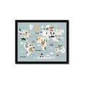 Picture of Animal Map  _GroupedProduct_Rectangle_Landscape_Mini_ _GroupedProduct_Rectangle_Landscape_Framed_Matted_