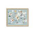 Picture of Animal Map  _GroupedProduct_Rectangle_Landscape_Mini_ _GroupedProduct_Rectangle_Landscape_Framed_Matted_