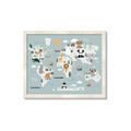 Picture of Animal Map  _GroupedProduct_Rectangle_Landscape_Mini_ _GroupedProduct_Rectangle_Landscape_Framed_Matted_