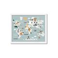 Picture of Animal Map  _GroupedProduct_Rectangle_Landscape_Mini_ _GroupedProduct_Rectangle_Landscape_Framed_Matted_