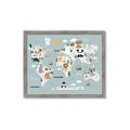 Picture of Animal Map  _GroupedProduct_Rectangle_Landscape_Mini_ _GroupedProduct_Rectangle_Landscape_Framed_Matted_