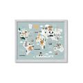 Picture of Animal Map  _GroupedProduct_Rectangle_Landscape_Mini_ _GroupedProduct_Rectangle_Landscape_Framed_Matted_