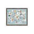 Picture of Animal Map  _GroupedProduct_Rectangle_Landscape_Mini_ _GroupedProduct_Rectangle_Landscape_Framed_Matted_