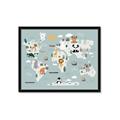 Picture of Animal Map  _GroupedProduct_Rectangle_Landscape_Mini_ _GroupedProduct_Rectangle_Landscape_Framed_Matted_