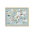 Picture of Animal Map  _GroupedProduct_Rectangle_Landscape_Mini_ _GroupedProduct_Rectangle_Landscape_Framed_Matted_