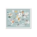 Picture of Animal Map  _GroupedProduct_Rectangle_Landscape_Mini_ _GroupedProduct_Rectangle_Landscape_Framed_Matted_