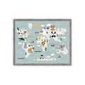 Picture of Animal Map  _GroupedProduct_Rectangle_Landscape_Mini_ _GroupedProduct_Rectangle_Landscape_Framed_Matted_