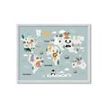 Picture of Animal Map  _GroupedProduct_Rectangle_Landscape_Mini_ _GroupedProduct_Rectangle_Landscape_Framed_Matted_
