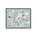 Picture of Animal Map  _GroupedProduct_Rectangle_Landscape_Mini_ _GroupedProduct_Rectangle_Landscape_Framed_Matted_