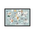 Picture of Animal Map  _GroupedProduct_Rectangle_Landscape_Mini_ _GroupedProduct_Rectangle_Landscape_Framed_Matted_