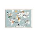 Picture of Animal Map  _GroupedProduct_Rectangle_Landscape_Mini_ _GroupedProduct_Rectangle_Landscape_Framed_Matted_