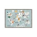 Picture of Animal Map  _GroupedProduct_Rectangle_Landscape_Mini_ _GroupedProduct_Rectangle_Landscape_Framed_Matted_