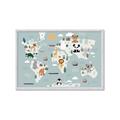 Picture of Animal Map  _GroupedProduct_Rectangle_Landscape_Mini_ _GroupedProduct_Rectangle_Landscape_Framed_Matted_
