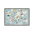 Picture of Animal Map  _GroupedProduct_Rectangle_Landscape_Mini_ _GroupedProduct_Rectangle_Landscape_Framed_Matted_