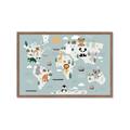 Picture of Animal Map  _GroupedProduct_Rectangle_Landscape_Mini_ _GroupedProduct_Rectangle_Landscape_Framed_Matted_
