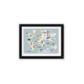 Picture of Animal Map  _GroupedProduct_Rectangle_Landscape_Mini_ _GroupedProduct_Rectangle_Landscape_Framed_Matted_