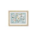Picture of Animal Map  _GroupedProduct_Rectangle_Landscape_Mini_ _GroupedProduct_Rectangle_Landscape_Framed_Matted_