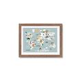 Picture of Animal Map  _GroupedProduct_Rectangle_Landscape_Mini_ _GroupedProduct_Rectangle_Landscape_Framed_Matted_