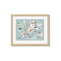 Picture of Animal Map  _GroupedProduct_Rectangle_Landscape_Mini_ _GroupedProduct_Rectangle_Landscape_Framed_Matted_