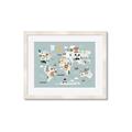 Picture of Animal Map  _GroupedProduct_Rectangle_Landscape_Mini_ _GroupedProduct_Rectangle_Landscape_Framed_Matted_